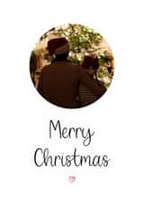 Personalised Christmas Photo Card created by Kalm Lettering - Classic Christmas Card - Merry Christmas