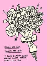 Poetry and Flowers Valentine's Day Card - For Couples or as a Secret Admirer! created by DefinitelyJenny Illustration