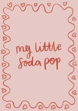 My Little Soda Pop - K-POP Demon Hunters - cute pink lyric card created by Doodled By Anya