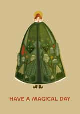 Arty Birthday Card - Magical Moth Lady - Mother Nature - For Her created by URGHH Card Co.