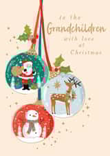 Cute Christmas, Santa, Reindeer, Snowman, Baubles, Grandchildren created by Rosanna Rossi