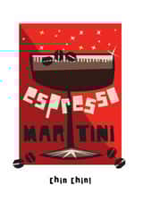 Arty Birthday Card - Espresso Martini - Chin Chin! created by Lynn Evans