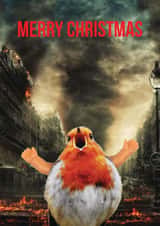 Funny Christmas Card - Robin - Apocalypse created by OBJECTABLES