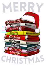 Classic Christmas Card - Liverpool - Football Shirts created by Pedges Houseboat