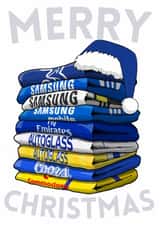 Classic Christmas Card - Chelsea FC - Football Shirts created by Pedges Houseboat