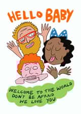 Funny New Baby - Welcome To The World - Silly Faces created by Trashy Mags