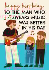 Funny Birthday Card - Music Was Better created by AbiGoLucky