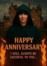 Funny Anniversary Card - The Traitors - Faithful created by Jammy Designs