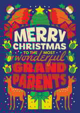 Classic Christmas Card - For Grandparents - Robins created by OBJECTABLES