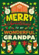 Classic Christmas Card - For Grandpa - Snowmen created by OBJECTABLES