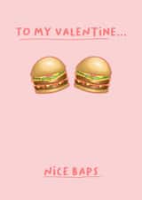 Cheeky saucy food pun valentines card for partner created by Back to the drawing board illustration 