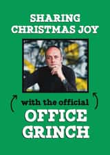 Personalised Christmas Photo Card created by Running with Scissors - Funny Christmas Card - Official Office Grinch