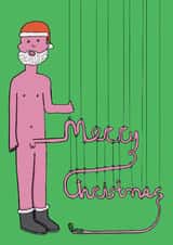 Funny Christmas Card - Willyman - Santa Hat created by OBJECTABLES