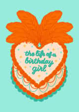 Fun Birthday Card - Taylor Swift - Heart Cake created by Pink Peach Cards