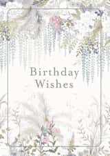 Traditional Birthday Card – Watercolour Florals created by Ohh Deer