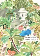 Arty Birthday Card - Paradise created by Ohh Deer