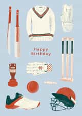 Classic Birthday Card - Cricket Essentials created by Ohh Deer