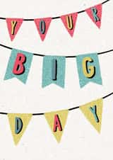Classic Birthday/Wedding Card - Your Big Day Bunting created by Ohh Deer