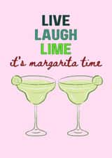 Funny Margarita Birthday Card for Tequila Lovers with Cocktail Humour created by Jenny Cleeton