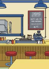 Funny Birthday Card - Bobs Burgers - Cartoon Pun created by Legible Nonsense