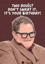 Funny Birthday Card - Alan Carr - The Traitors - Rosé created by Pink + Pip