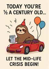 Birthday 1/2 a century created by Chasing Cards