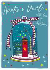 Traditional Christmas Card - For Auntie & Uncle - Postbox created by Molly Mae