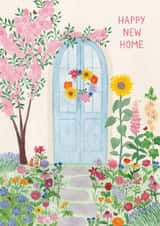 Pretty New Home Card - Floral Front Door created by Sofia Papa Designs