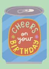 Classic Birthday Card - Cheers - Beer - For Him created by Raspberry Blossom