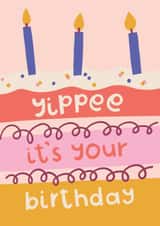 Classic Birthday Card - Yippee - Cake created by Raspberry Blossom