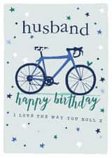 Traditional Birthday Card - For Husband - Bike created by Molly Mae™