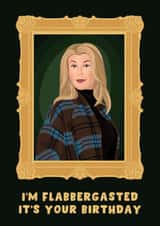 Funny Birthday Card - Kate Garraway - The Celebrity Traitors - Flabbergasted created by Pink Peach Cards