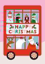 Cute Christmas Card - Santa's Bus created by Mifkins