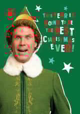 Funny Christmas Card – Elf Best Christmas Ever – Festive Film Design created by Danilo
