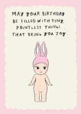 Cute Birthday Card - Trinkets - Sonny Angel created by Holly Walsh