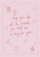 Cute Christmas card for your gift loving friend created by Front Bum