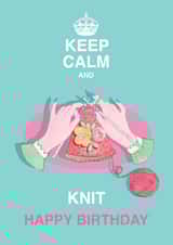 Knitting and Hobby Happy Birthday Card created by Siobhan at april rose