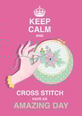 Cross Stitch Hobby Card general send created by Siobhan at april rose