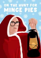 Funny Christmas Card - Alan Carr - Mince Pies created by Pink Peach Cards