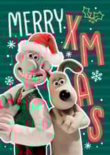 Funny Christmas Card – Wallace & Gromit Festive Design – Cracking Holiday Cheer created by Danilo