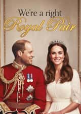 Funny Anniversary Card - Royal Pair - Princess - For Her created by Bonne Nouvelle