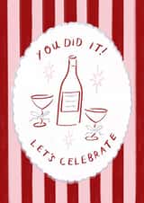 Classic Congratulations Card - You Did It - Champagne created by Holly Walsh