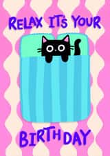 Cute Birthday Card - For Friends and Cat Lovers created by The Paper Tail