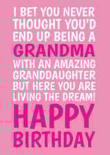 Funny Birthday Card - For Grandma - From Granddaughter created by @Cupsie's Creations