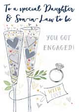 Traditional Engagement Card - For Daughter & Son-In-Law - You Got Engaged! created by Katie Phythian Design