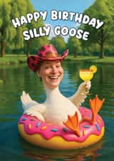 Funny Birthday Card - Silly Goose created by Picardso