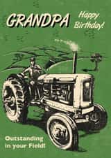 Classic Birthday Card - For Grandpa - Tractor created by Rocket68