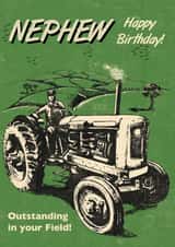 Classic Birthday Card - For Nephew - Tractor created by Rocket68