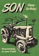 Classic Birthday Card - For Son - Tractor created by Rocket68