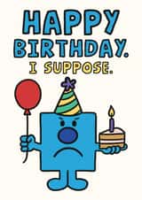 Cheeky Birthday Card - Mr. Men - Mr. Grumpy created by Mr. Men